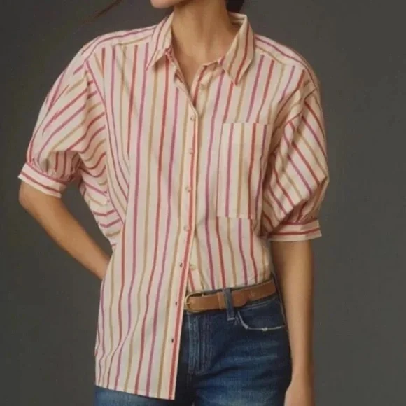 Pilcro Painter Buttondown Shirt - 2X - Picture 2 of 10